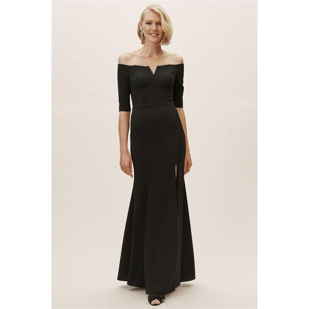 New Anthropologie BHLDN Emile Dress $230 SIZE 4 Black